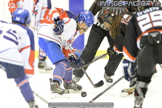 2015-02-07 Hockey Milano Rossoblu U14-Aosta 0946 Alessia Labruna